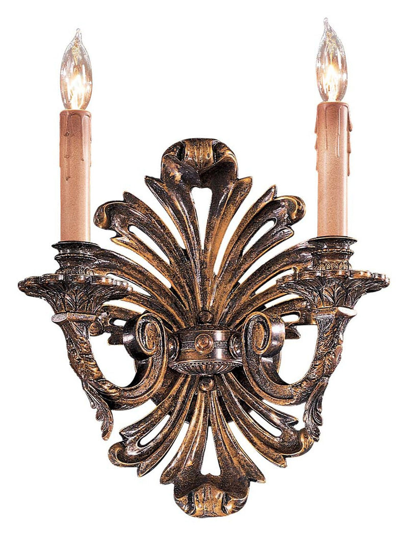 Metropolitan 11" Candle 2-Light Wall Sconce in Oxide French Gold