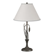 Forged Leaves and Vase 26.4" Table Lamp in Dark Smoke
