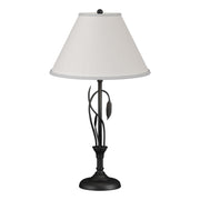 Forged Leaves and Vase 26.4" Table Lamp in Black