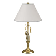 Forged Leaves and Vase 26.4" Table Lamp in Modern Brass