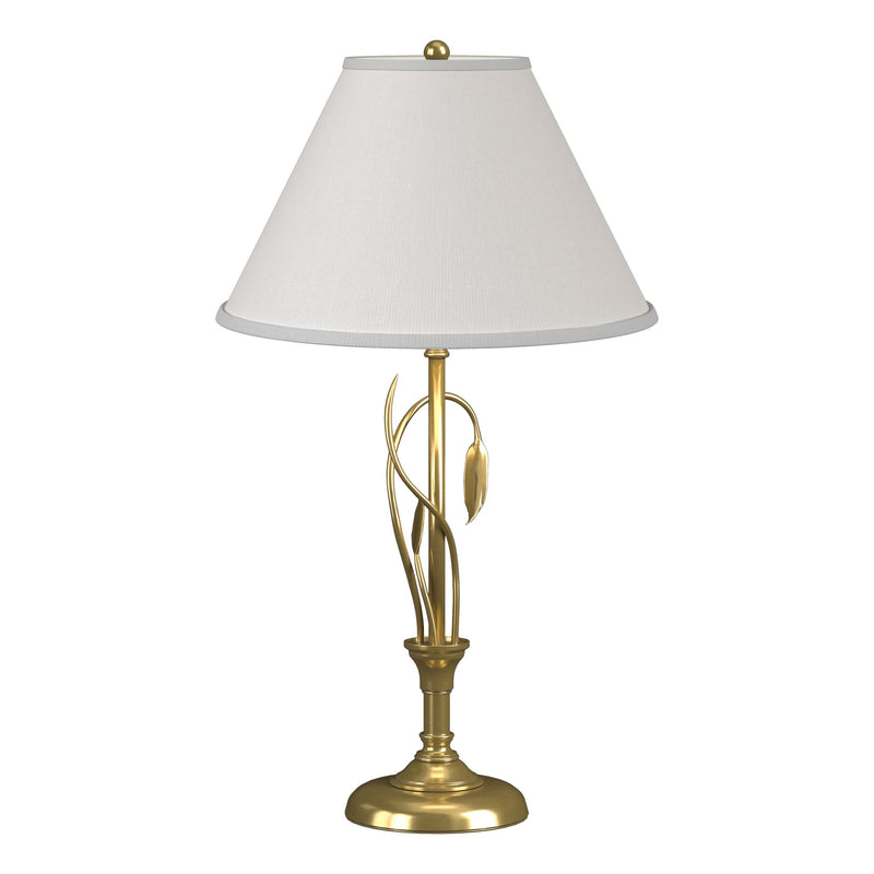 Forged Leaves and Vase 26.4" Table Lamp in Modern Brass