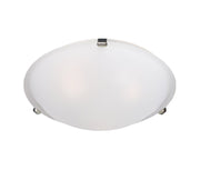 Malaga 2 Light Flush Mount in Satin Nickel