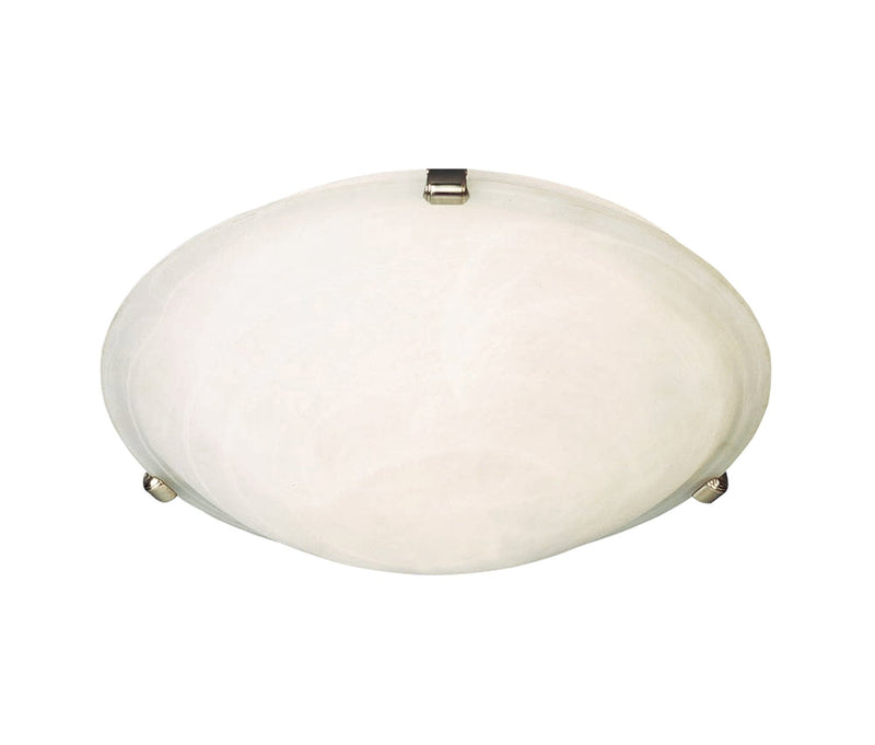 Malaga 2 Light Flush Mount in Satin Nickel