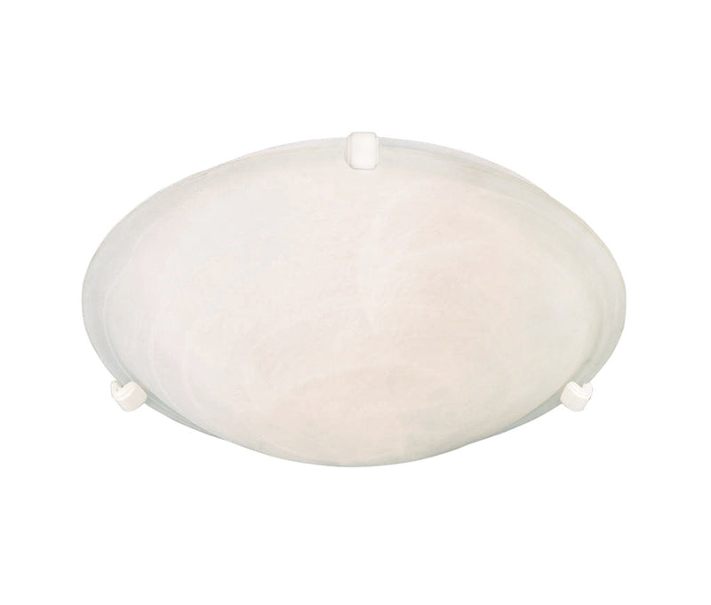 Malaga 2 Light Flush Mount in White