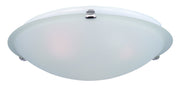 Malaga 3 Light Flush Mount in Satin Nickel