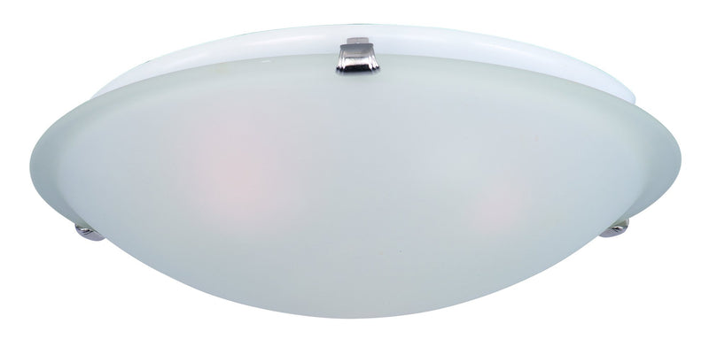 Malaga 3 Light Flush Mount in Satin Nickel