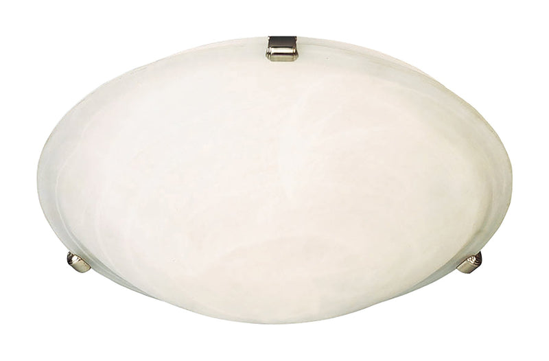 Malaga 3 Light Flush Mount in Satin Nickel