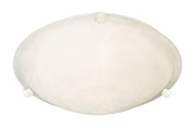 Malaga 3 Light Flush Mount in White