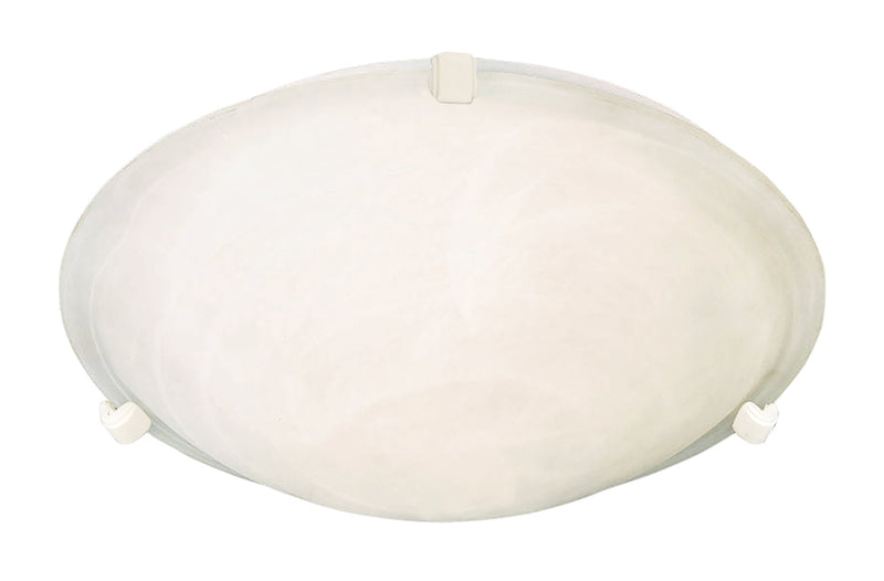 Malaga 3 Light Flush Mount in White