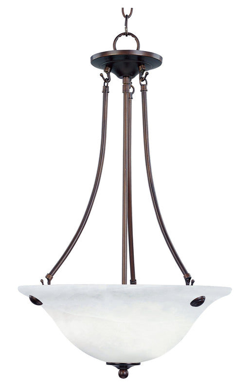 Malaga 3 Light Inverted Bowl Pendant in Oil Rubbed Bronze