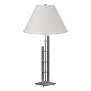 Metra Double 27" Table Lamp in Vintage Platinum