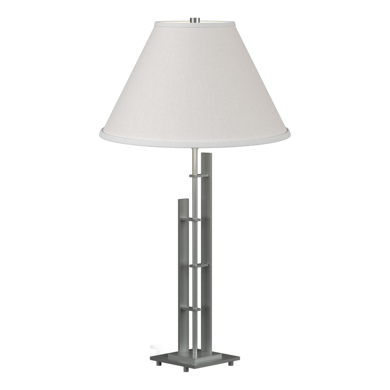 Metra Double 27" Table Lamp in Vintage Platinum