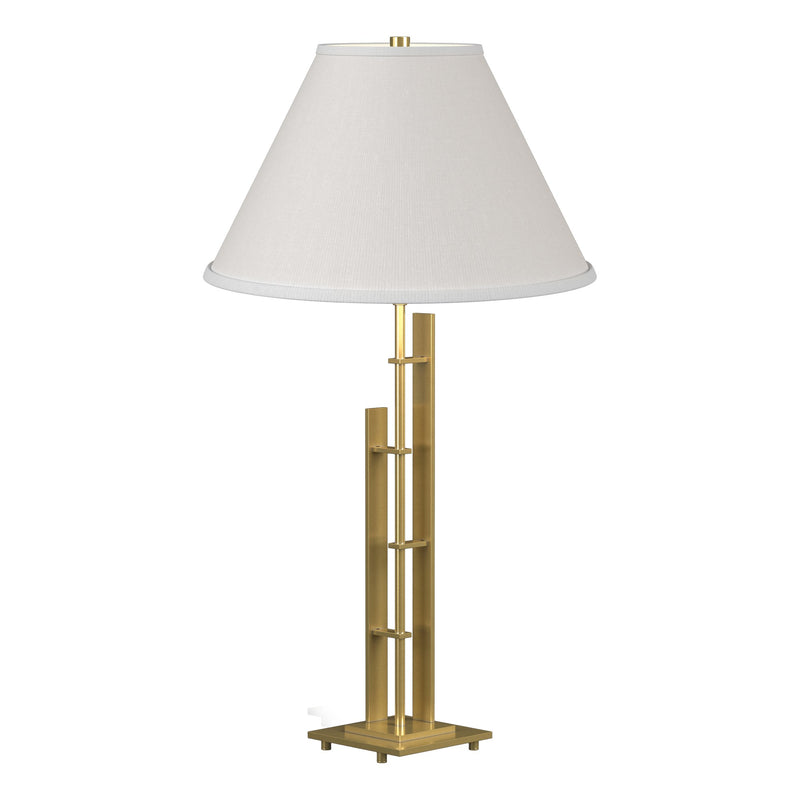Metra Double 27" Table Lamp in Modern Brass