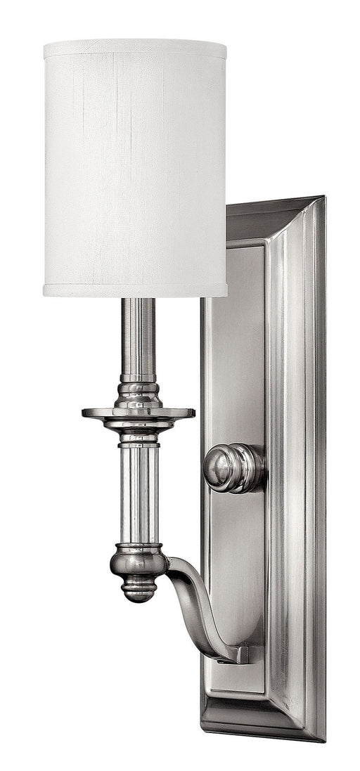 Sussex Single Light Sconce in Brushed Nickel