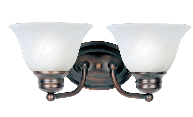 Malaga 2 Light Bath Vanity in Oil Rubbed Bronze