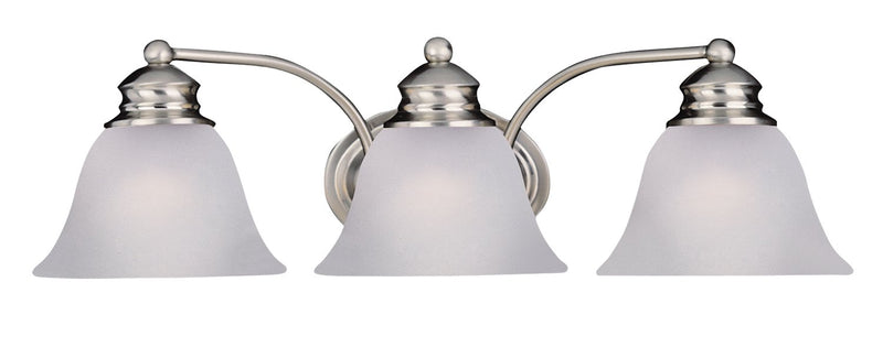 Malaga 3 Light Bath Vanity in Satin Nickel