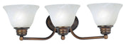 Malaga 3 Light Bath Vanity in Oil Rubbed Bronze