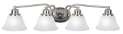 Malaga 4 Light Bath Vanity in Satin Nickel