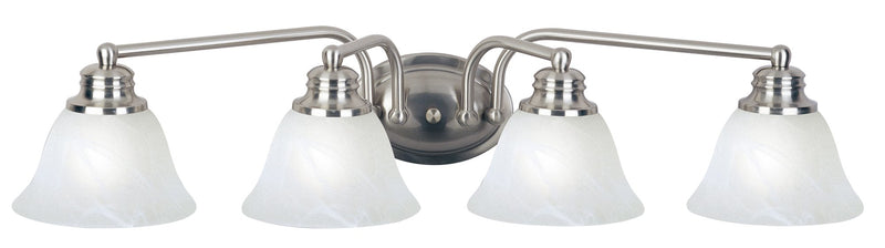Malaga 4 Light Bath Vanity in Satin Nickel