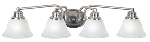 Malaga 4 Light Bath Vanity in Satin Nickel