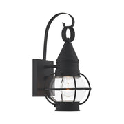 Newburyport Small Outdoor Wall Lantern in Black