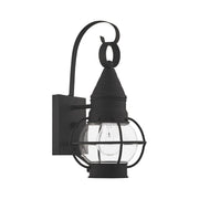 Newburyport Small Outdoor Wall Lantern in Black