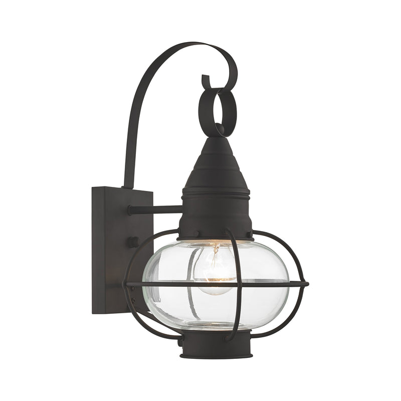 Newburyport Medium Outdoor Wall Lantern in Black