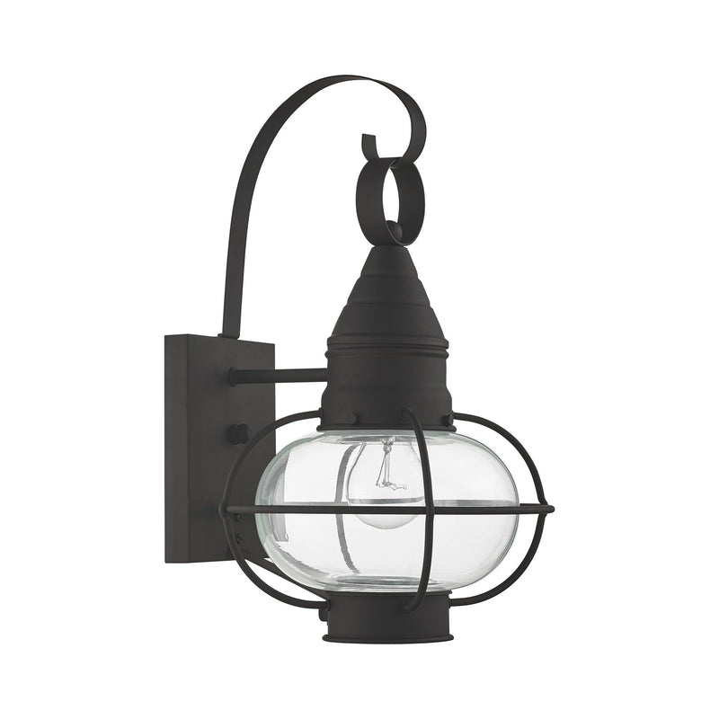 Newburyport Medium Outdoor Wall Lantern in Black