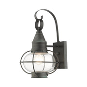 Newburyport Medium Outdoor Wall Lantern in Charcoal