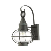 Newburyport Medium Outdoor Wall Lantern in Charcoal