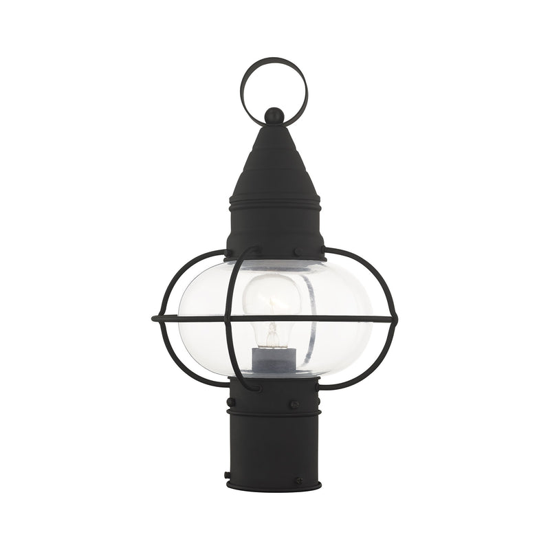 Newburyport Medium Outdoor Post Light in Black
