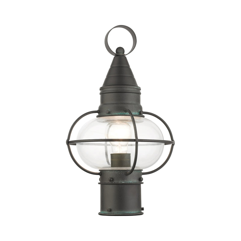 Newburyport Medium Outdoor Post Light in Charcoal