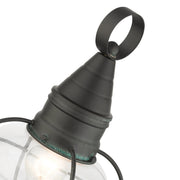Newburyport Medium Outdoor Post Light in Charcoal