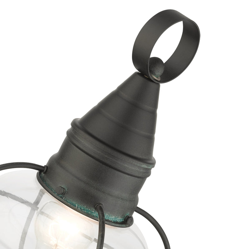 Newburyport Medium Outdoor Post Light in Charcoal
