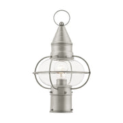 Newburyport Medium Outdoor Post Light in Brushed Nickel