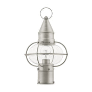 Newburyport Medium Outdoor Post Light in Brushed Nickel