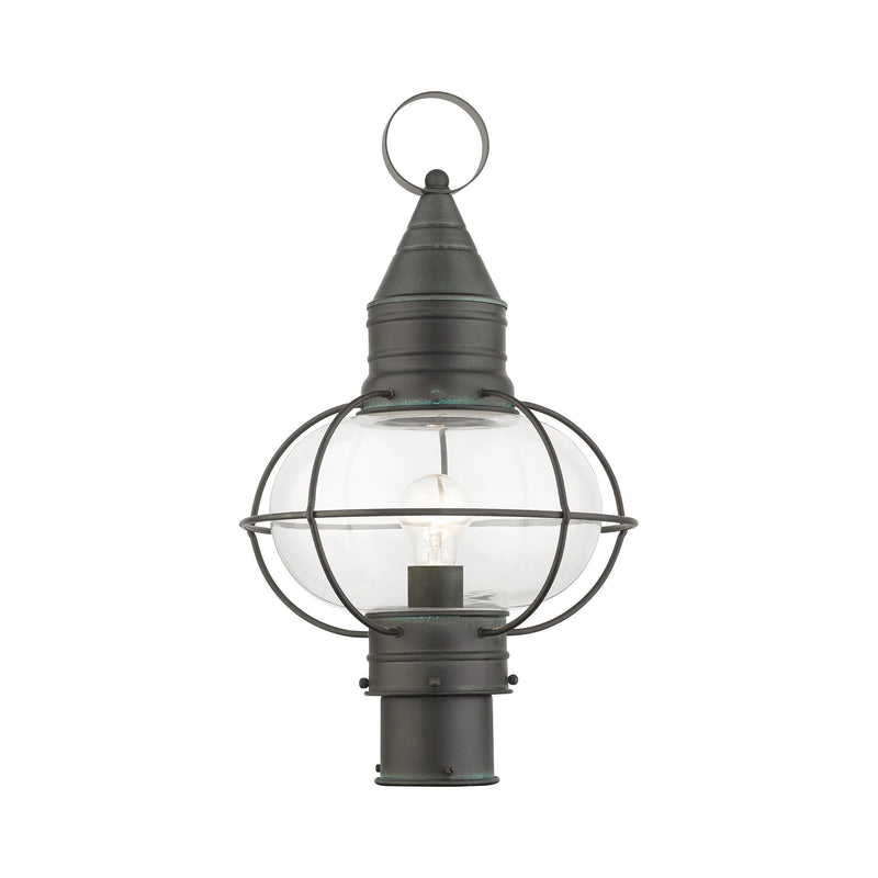 Newburyport Large Outdoor Post Light in Charcoal