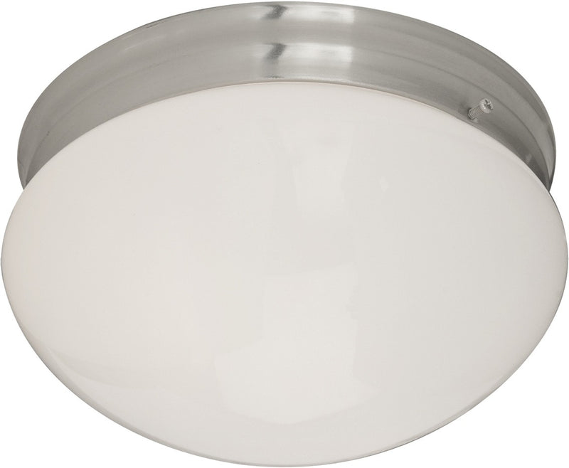 Essentials - 588x Two Light Flush Mount in Satin Nickel