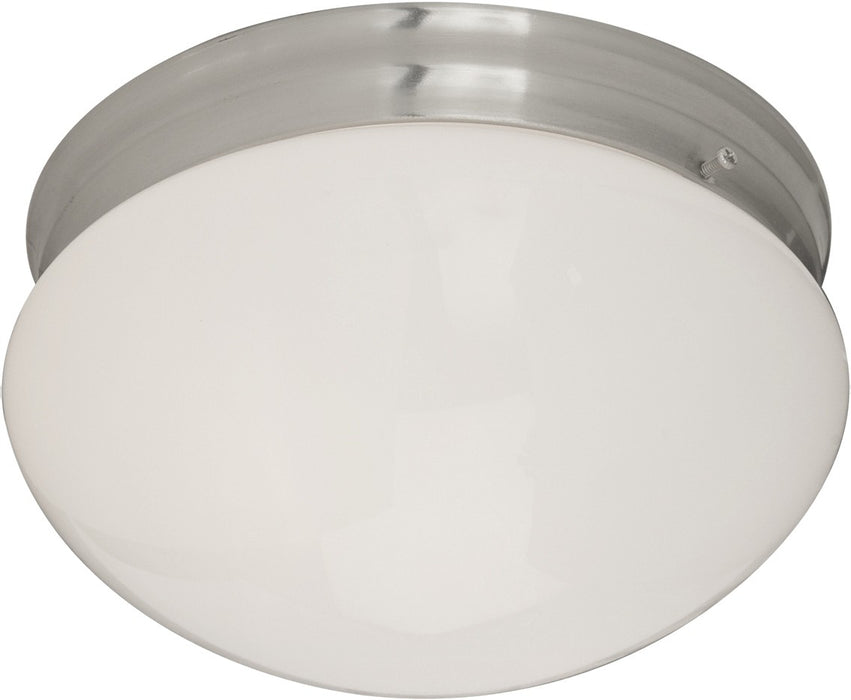 Essentials - 588x Two Light Flush Mount in Satin Nickel