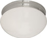 Essentials - 588x Two Light Flush Mount in Satin Nickel