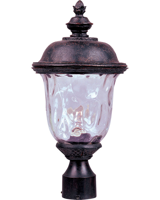 Carriage House VX One Light Outdoor Pole/Post Lantern in Oriental Bronze