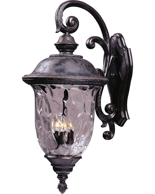 Carriage House VX Three Light Outdoor Wall Lantern in Oriental Bronze