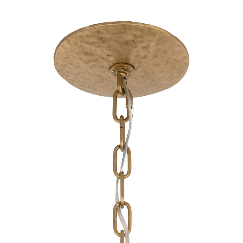 Barcelona 6-Light 28" Chandelier in Brass Kisser