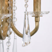 Barcelona 2-Light 16.5" Wall Sconce with Linen Shade 270K02BK in Brass Kisser