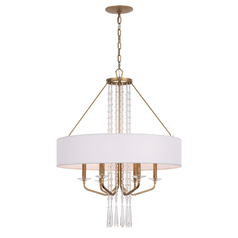 Barcelona 6-Light 28" Pendant in Brass Kisser