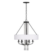 Barcelona 6-Light 28" Pendant in Onyx