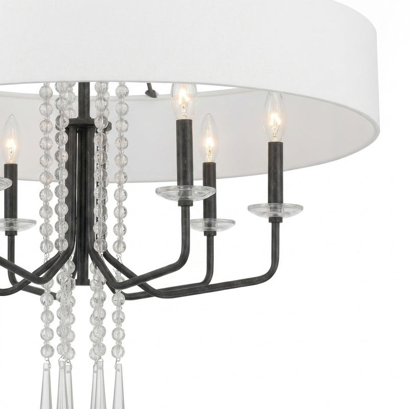 Barcelona 6-Light 28" Pendant in Onyx