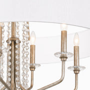 Barcelona 6-Light 28" Pendant in Transcend Silver