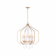 Barcelona 7-Light 26" Pendant in Brass Kisser