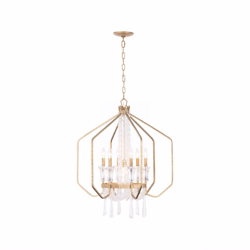 Barcelona 7-Light 26" Pendant in Brass Kisser
